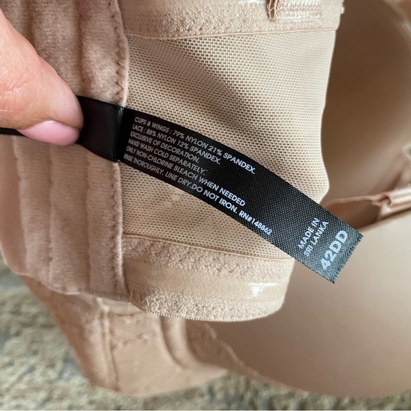 Torrid Nude Underwired Padded Bra Opaque Wide Back Convertible Strapless Straps - Picture 10 of 10